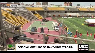 MUSEVENI ARRIVES AT NAKIVUBO STADIUM FOR ITS GRAND OPENING