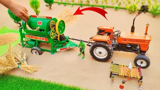 Diy Top the most creative science project | wheat thresher machine | mini Tractor @MiniCreative1