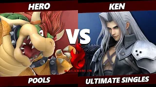 Kagaribi 8 - Hero (Bowser) Vs. KEN (Sephiroth) SSBU Ultimate Tournament