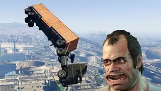 The truck doesn't want to carry cargo; it wants to go to the sky!   - GTA5