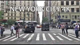 New York City 4K - Main Street Broadway - USA