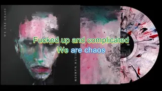 Marilyn Manson - We Are Chaos - Instrumental Karaoke Version