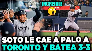 Juan Soto Batea de 3-3 y Le Cae A Palo A Toronto Para Darle La Victoria a Los Yankees en MLB