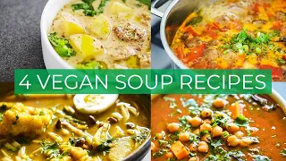 4 Vegetarian Soup Recipes because WINTER IS COMING!