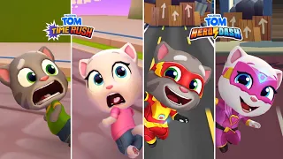 Talking Tom vs Talking Angela - Talking Tom Time Rush vs Talking Tom Gold Run Android Gameplay