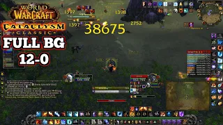 12-0 Full BG Fire Mage Top DMG Cata Classic Solo PvP - Rakzo