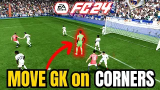 How to Move Keeper on Corners in FC 24 - Move GK while Corner Kicks in EA Sports FC 24 #fc24