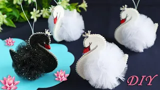 💞 ЛЕБЕДИ из фатина своими руками 💞 Tulle Swan DIY