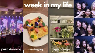 a week in my life- cafe hopping in apgu, seongsu & KARD showcase!