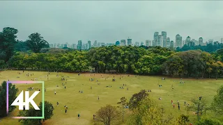 Flying and Walking to Ibirapuera Park, São Paulo | 4K