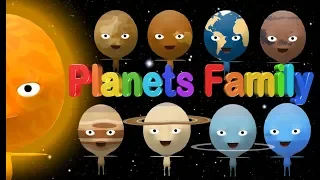 🚀 Planets Family 🌞 🌚 🌝 🌛 Solar System | Planets Song | Nursery Rhymes Songs for Kids