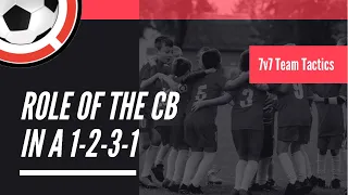 7v7 Team Tactics | Role of the Center Backs (#4 and #5) in a 1-2-3-1(7v7)