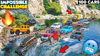 GTA 5: Indian Cars Vs Super Cars Vs Water Fall Train Jump 🔥 Impossible Challenge! GTA 5 MODS!