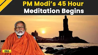 PM Modi Reaches Kanyakumari For 45-Hour Meditation, Prays At Bhagavathy Amman Temple | LS Polls 2024