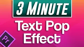 How to Make Text Pop In | QUICK Premiere Pro Tutorial