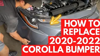 How to Replace 2020-2022 Toyota Corolla Front Bumper | Step by Step for Beginners | ReveMoto