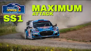 WRC CENTRAL EUROPEAN RALLY 2022  | SS1 - Action and Attack
