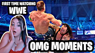 Girl watches WWE for the First Time *OMG Moments* Part 3 Reaction