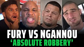 Fighters react to Tyson Fury's CONTROVERSIAL win over Francis Ngannou