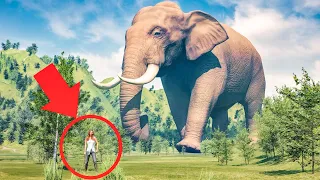 Mountain Sized Elephant Saves Woman - CGI Animated