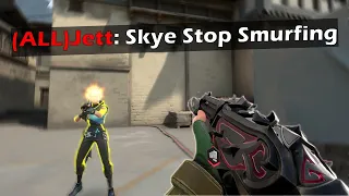 Smurfing In RADIANT Lobbies With Skye...