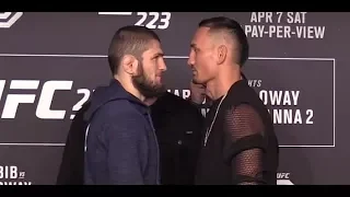 UFC 223: Khabib Nurmagomedov vs Max Holloway Media Day Face-Offs