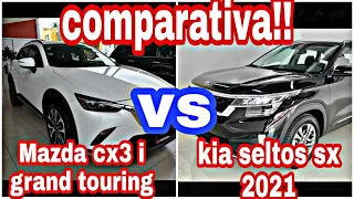 Kia seltos sx 2021 vs mazda cx3 grand touring | 🔴 ¿Cual es la mejor del segmento? | Autopedia malu