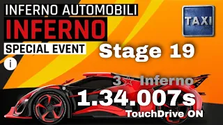 Asphalt 9 - Inferno Automobili SE - Stage 19 - 3☆ Inferno - 1.34.007s - TouchDrive - No Commentary
