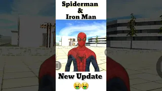 Spiderman & Iron Man Cheat Code 🤑 | Indian Bike Driving 3d New Update😍 #shorts #indianbikedriving3d