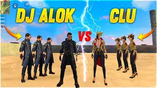 DJ ALOK VS CLU FACTORY CHALLENGE 😂| 4 VS 4 WHO WILL WIN ?|#factoryfreefire