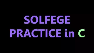 Solfege Scale Practice in C Major