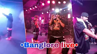 Yo yo honey singh last night live in Banglore with Alfaaz, Singhsta and Hommie | Banglore live •