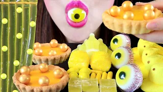 ASMR YELLOW DESSERT NIK-L-NIPS WAX BOTTLES JELLYNOODLES GOLDBALL EYEBALLSJELLY PEEPS MERMAIDJELLY 먹방