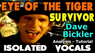 SURVIVOR -  EYE OF THE TIGER - Dave Bickler -  ISOLATED VOCALS - Analysis and Tutorial