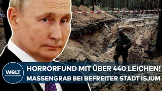 PUTINS KRIEG: Horrorfund in Isjum! Über 440 Leichen in "Massengrab" bei befreiter Stadt entdeckt