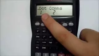 Virgula e Ponto na Calculadora Científica