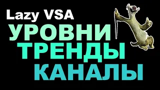 2.  Ленивый ВСА (Lazy VSA). Уровни. Тренды. Каналы для анализа рынка по ВСА