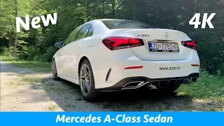 Mercedes A-Class sedan 2019 AMG Line  - quick look in 4K | Day-Night, Interior-Exterior