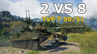 World of Tanks TVP T 50/51 - 4 Kills 9,7K Damage | 2 VS 8
