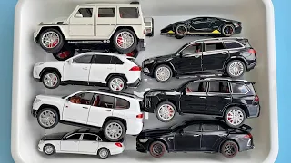 Box Full Of Diecast Cars - Mercedes, Toyota, Maybach, Lamborghini, Lexus, Brabus
