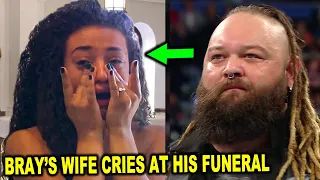 Bray Wyatt's Wife Cries at His Funeral as WWE & AEW Wrestlers Attend Service - WWE News