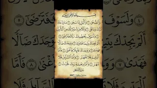 Surah AD-DUHA ki Tilawat #Shortsvideo #Viral #Beautiful Quran Recitation