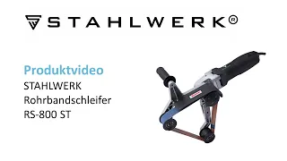 STAHLWERK Rohrbandschleifer RS-800 ST: 800 W Schleifmaschine zum  Polieren, Entrosten und Entgraten