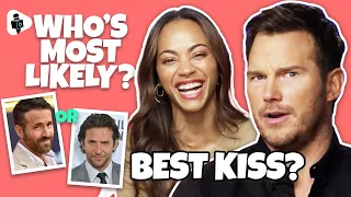 "I Can't Answer That!" 😂Guardians Of The Galaxy 3 | Chris Pratt & Zoe Saldana Play Who's Most Likely