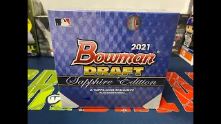 2021 Bowman Draft Sapphire Opening!!! Huge Top Pick Numbered to 99 Parallel Pull!!!