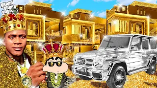 SHINCHAN TOUCH ANYTHING BECOME GOLD || EVERYTHING IS FREE IN GTA 5