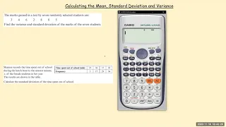 Mean and Standard Deviation Using the Casio fx-991es plus Calculator