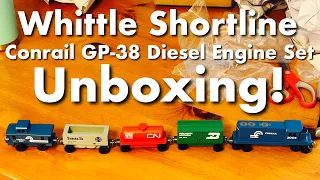 Whittle Shortline ￼Conrail GP-38 Diesel Engine Set ￼Unboxing!