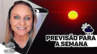 31/01/2021 - Previsão do tempo para a semana | METSUL