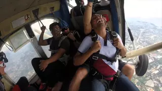 Sachin's Sky diving video